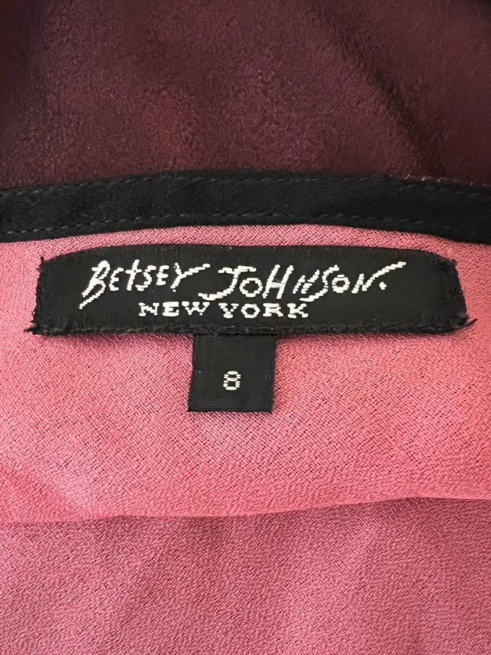 Vintage Betsey Johnson New York Silk Sheer Mesh Painted Beaded Floral Slip Dress - Picture 11 of 14